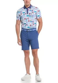 Men's Pete's Stamp Statement Golf Polo Shirt