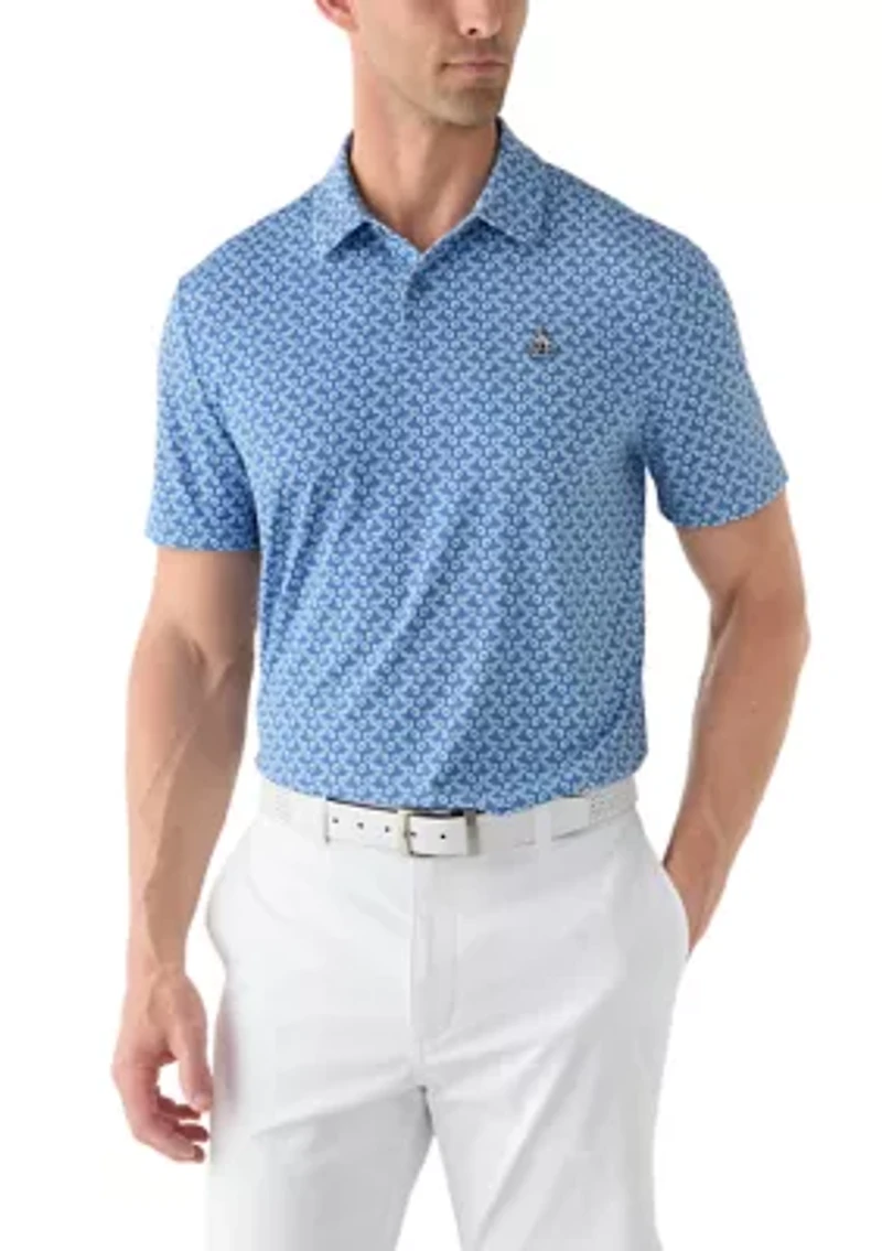 Men's All Over Lifesaver Printed Polo Shirt