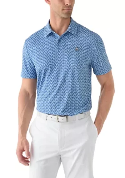 Men's All Over Lifesaver Printed Polo Shirt