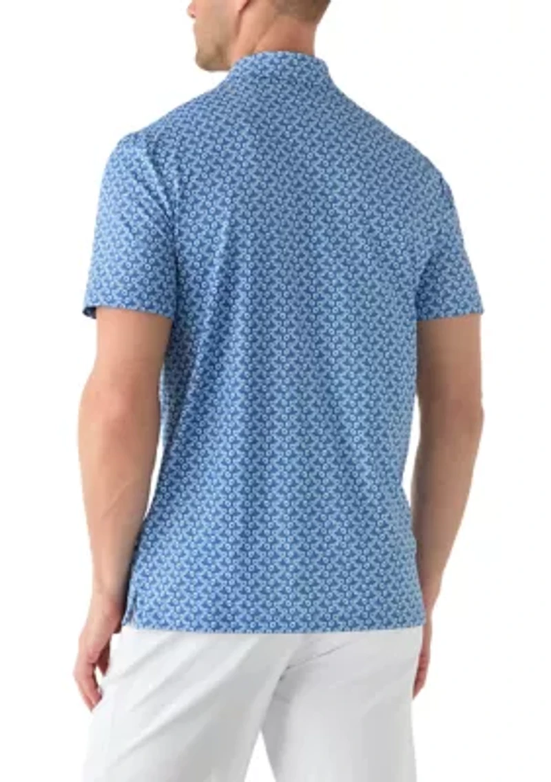 Men's All Over Lifesaver Printed Polo Shirt
