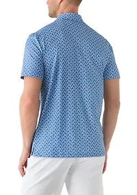Men's All Over Lifesaver Printed Polo Shirt