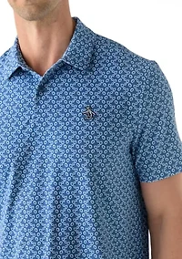 Men's All Over Lifesaver Printed Polo Shirt