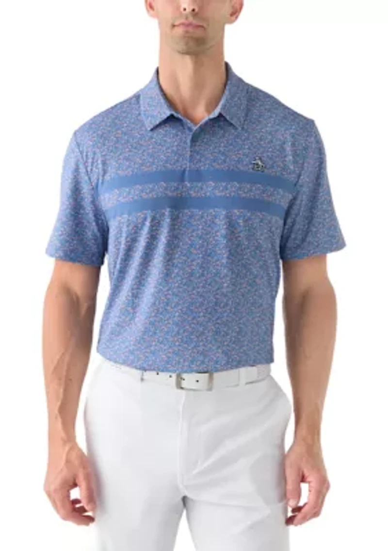 Men's Novelty Printed Polo Shirt