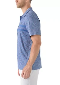 Men's Novelty Printed Polo Shirt