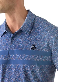 Men's Novelty Printed Polo Shirt