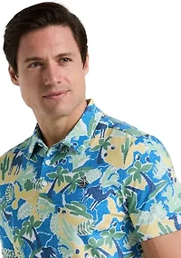 All-Over Ibiza Print Earl Golf Polo Shirt