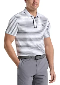 Heritage Stripe Short Sleeve Golf Polo Shirt