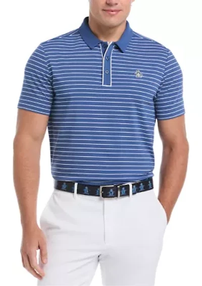 Heritage Stripe Short Sleeve Golf Polo Shirt