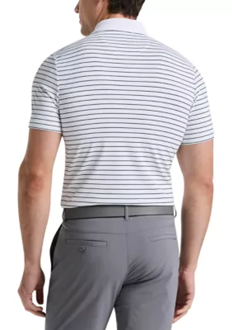 Heritage Stripe Short Sleeve Golf Polo Shirt