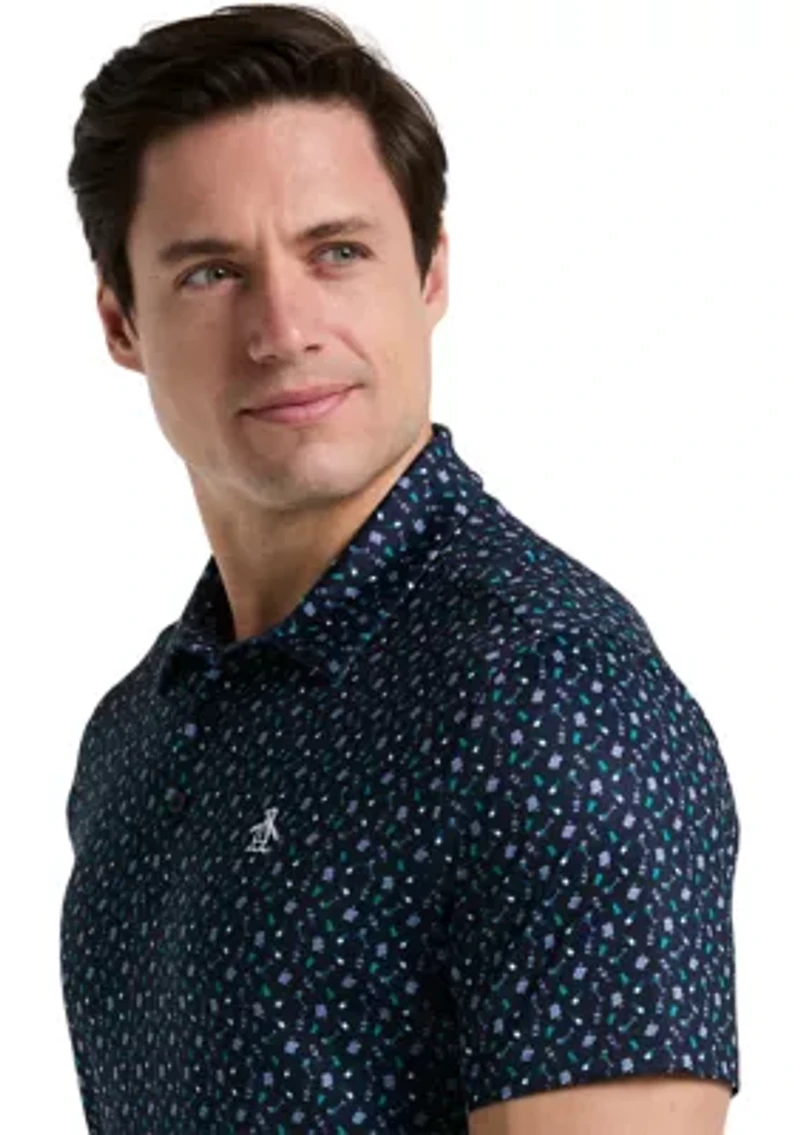 Augusta Menu Print Golf Polo Shirt