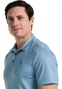 Men's All-Over Micro Bucket Hat Golf Polo Shirt