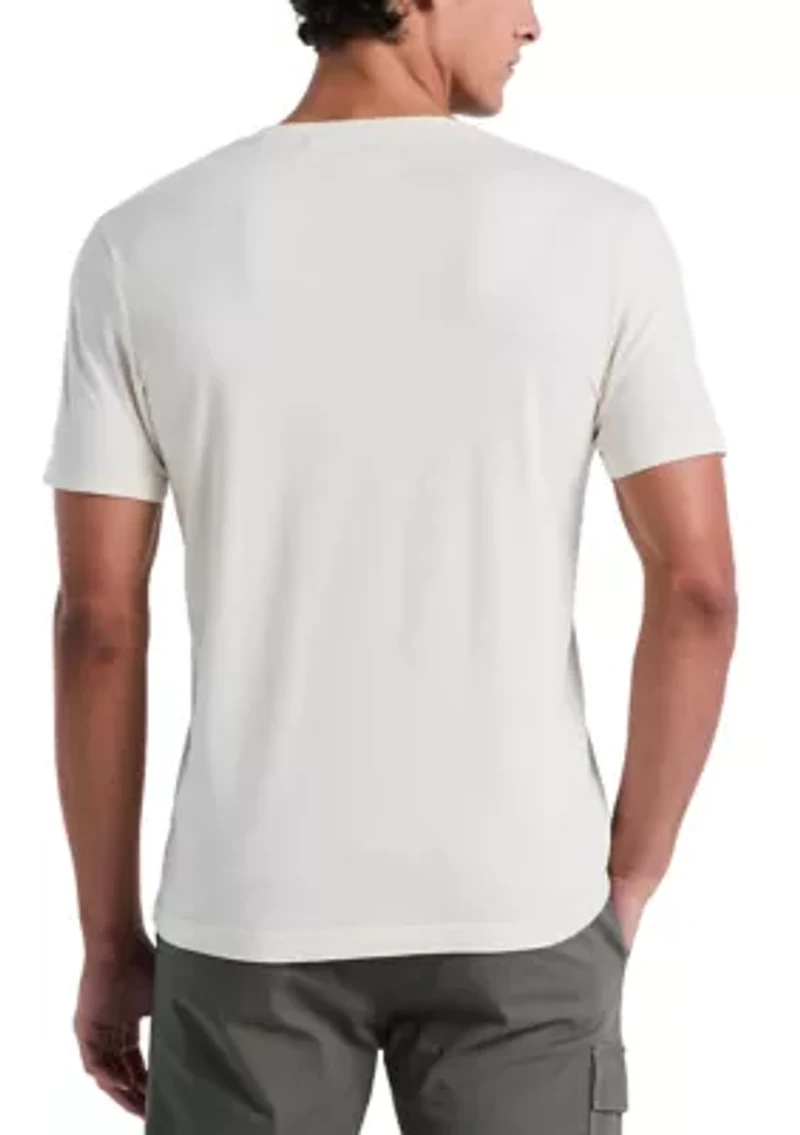 Men's Flocked Martini Graphic T-Shirt