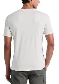 Men's Flocked Martini Graphic T-Shirt