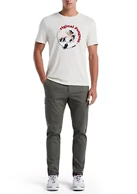 Men's Flocked Martini Graphic T-Shirt