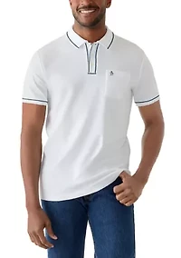 Men's Tipped Jersey Polo Shirt