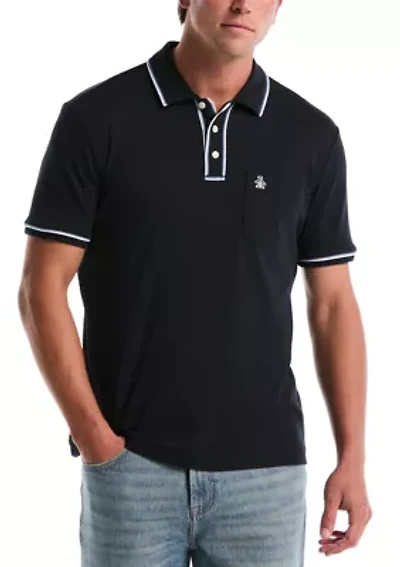 Men's Tipped Jersey Polo Shirt