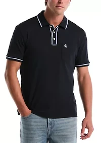 Men's Tipped Jersey Polo Shirt