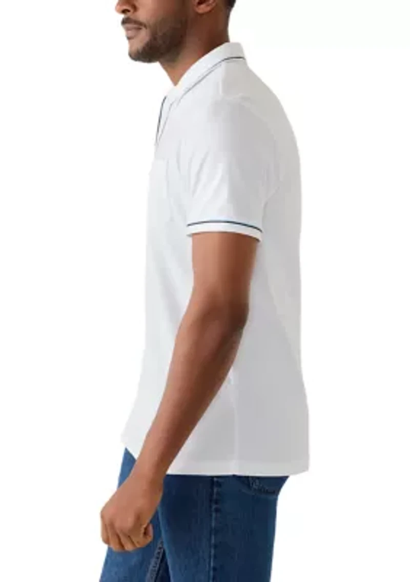 Men's Tipped Jersey Polo Shirt