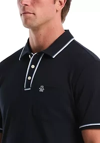 Men's Tipped Jersey Polo Shirt