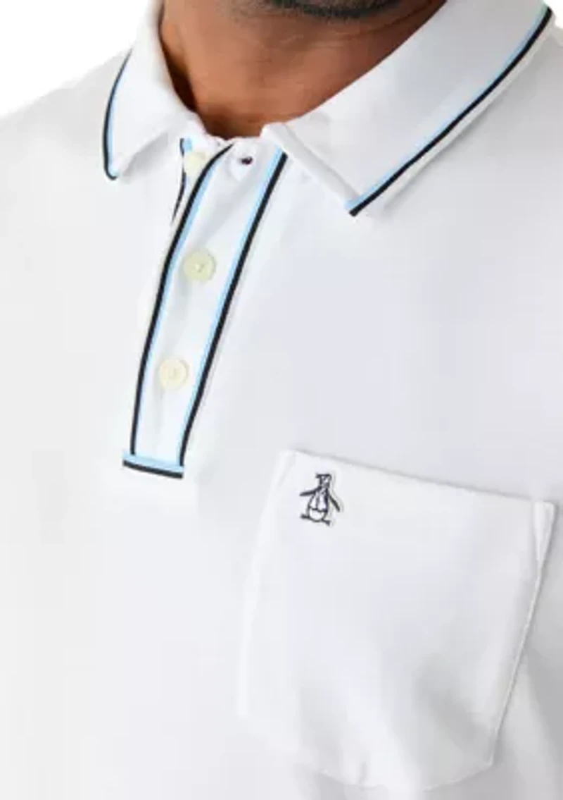 Men's Tipped Jersey Polo Shirt