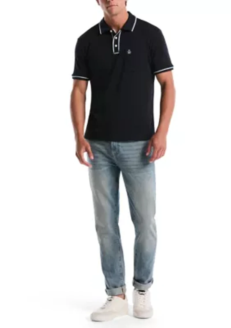 Men's Tipped Jersey Polo Shirt