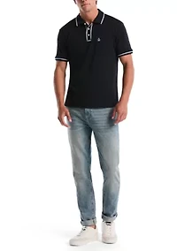 Men's Tipped Jersey Polo Shirt