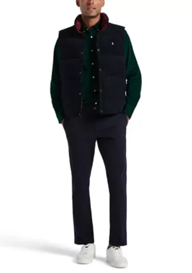 Cotton Reversible Corduroy Puffer Vest