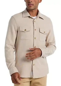 Men's Double Weave Button-Down Shirt