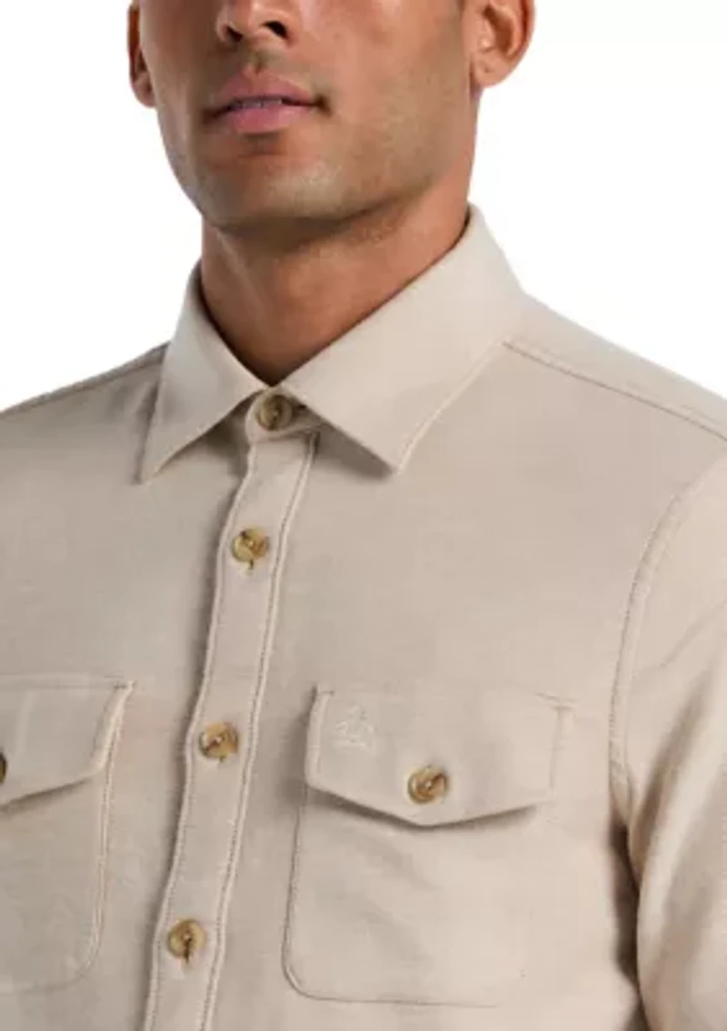 Men's Double Weave Button-Down Shirt