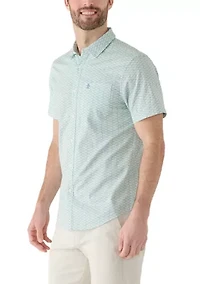 Men's Mini Geometric Short Sleeve Shirt