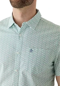 Men's Mini Geometric Short Sleeve Shirt