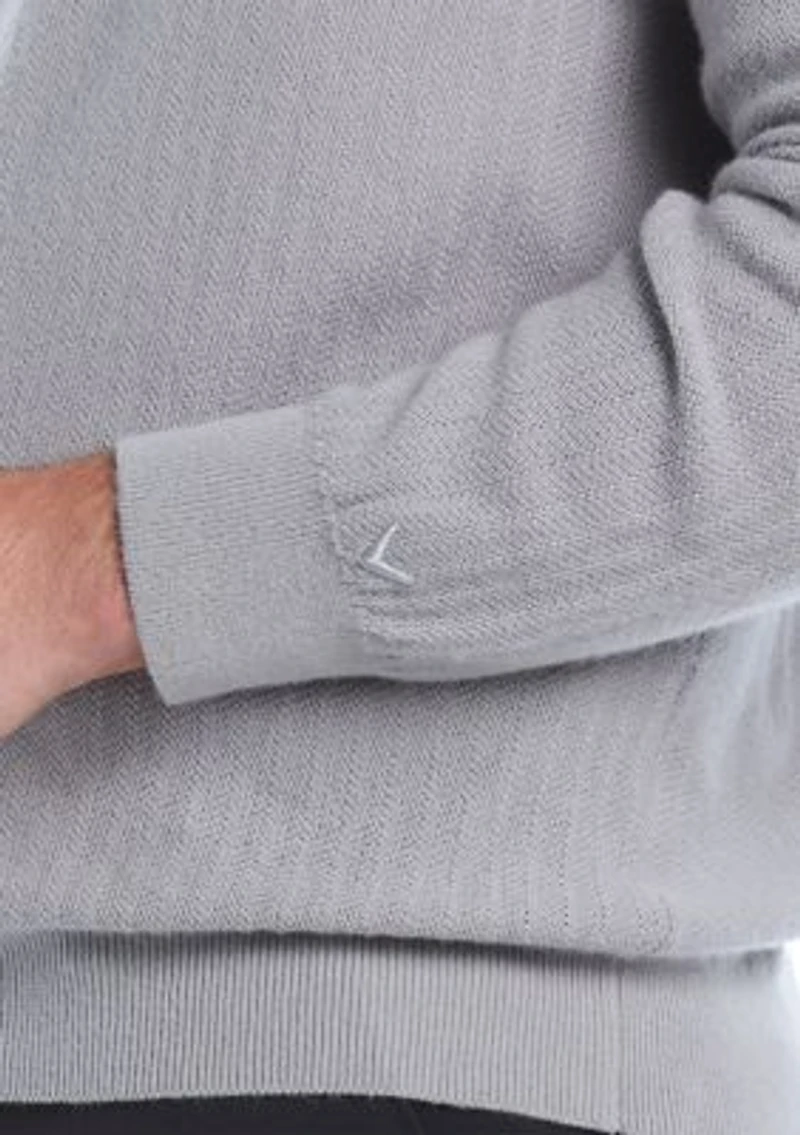 Men's Long Sleeve 1/4 Zip Texture Sweater