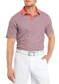 Boombox Print Polo Shirt