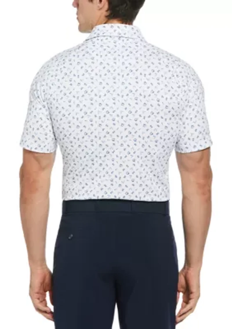 Men's Drive Print Golf Polo Shirt
