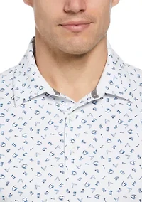Men's Drive Print Golf Polo Shirt