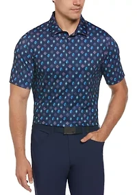 Big & Tall Negroni Print Short Sleeve Golf Polo Shirt