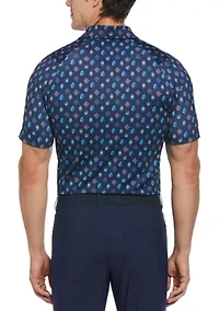 Big & Tall Negroni Print Short Sleeve Golf Polo Shirt