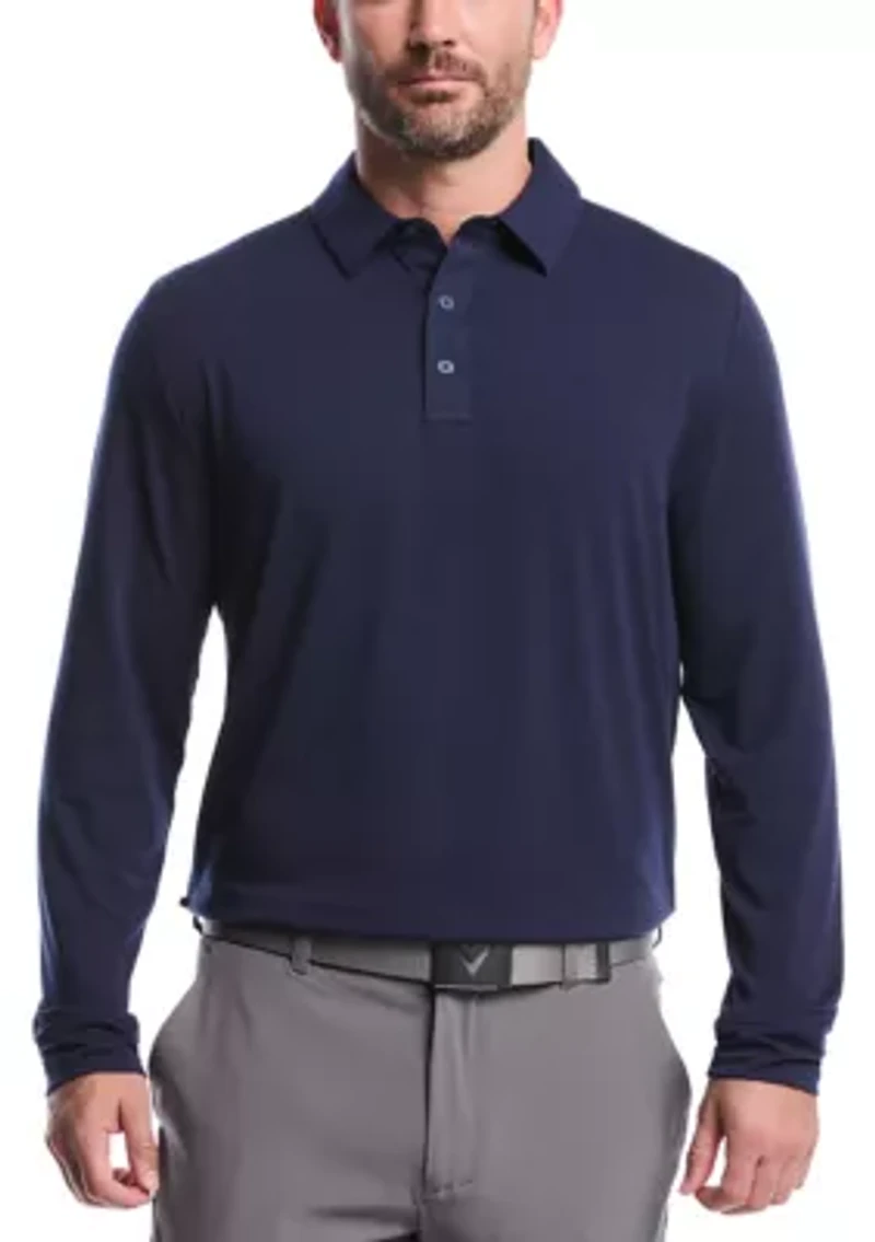 Men's Long Sleeve Soft Touch Polo