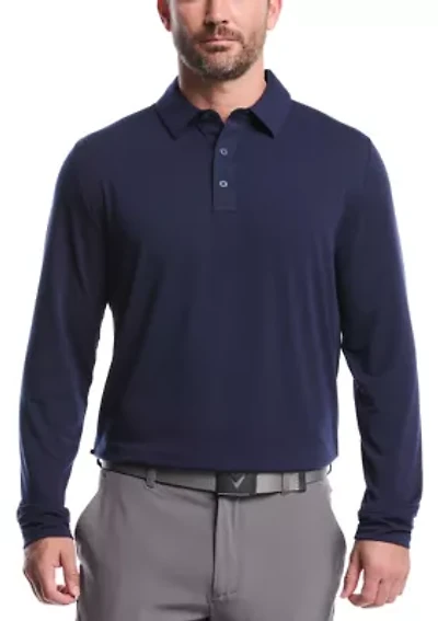 Men's Long Sleeve Soft Touch Polo