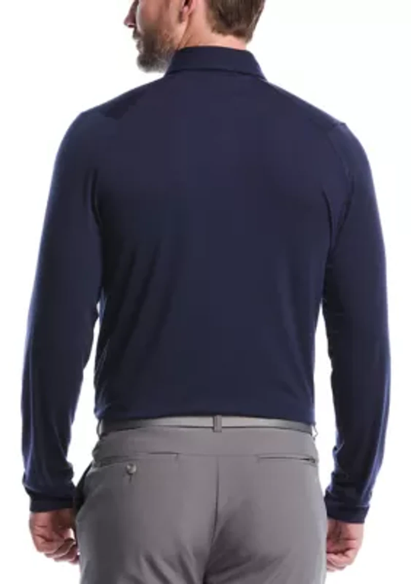 Men's Long Sleeve Soft Touch Polo