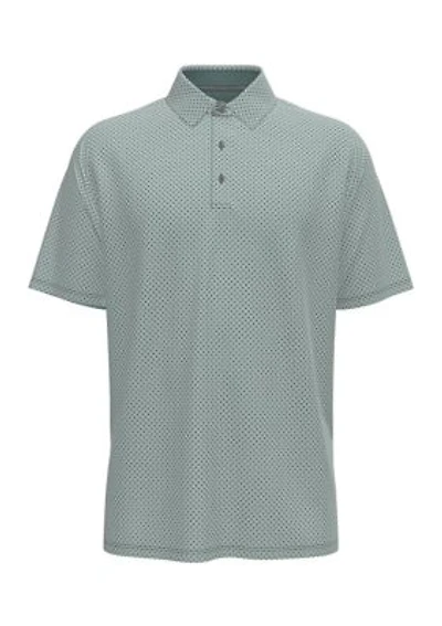 Men's Textured Chevron Print Polo Shirt
