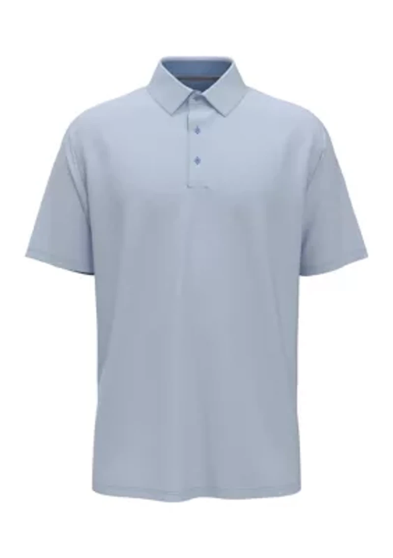 Men's Chevron Twill Jacquard Polo Shirt