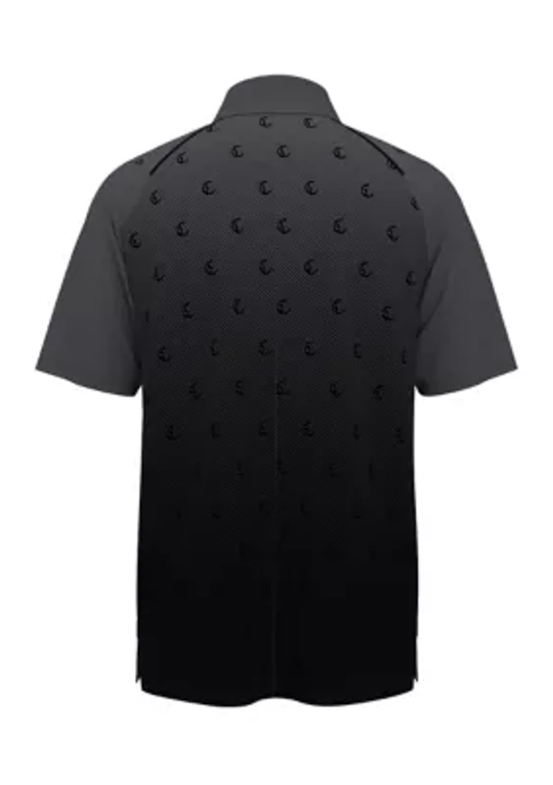 Men's Engineered Twill Printed Polo Shirt