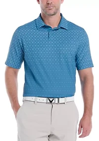 Men's Chevron Ombre Print Golf Polo Shirt