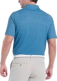 Men's Chevron Ombre Print Golf Polo Shirt