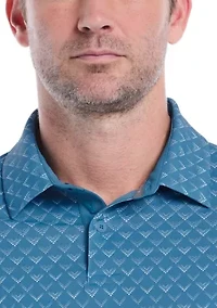 Men's Chevron Ombre Print Golf Polo Shirt