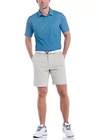 Men's Chevron Ombre Print Golf Polo Shirt