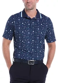 Printed Golf Polo Shirt