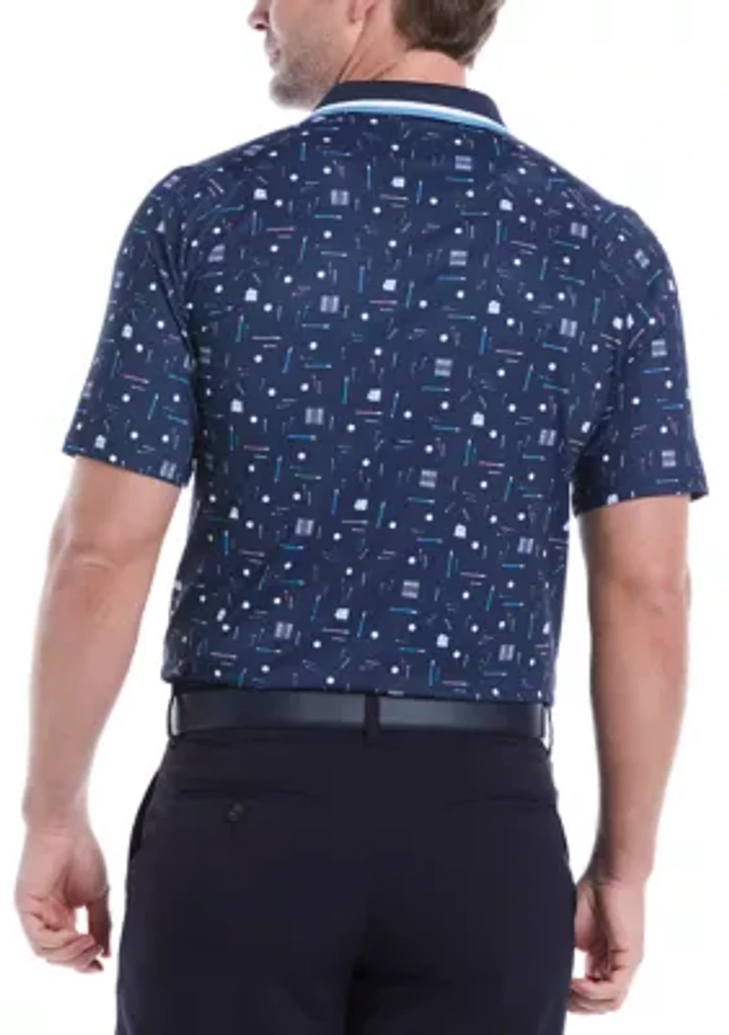 Printed Golf Polo Shirt