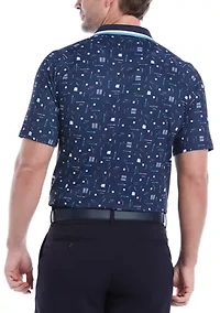 Printed Golf Polo Shirt